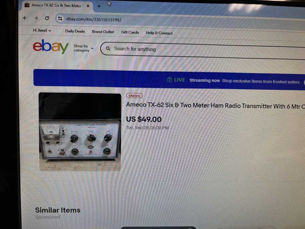 Vintage AMECO Transmitter For 2 & 6 Meters