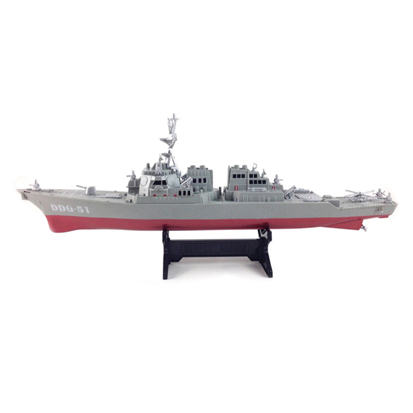 Plastic Destroyer Ornaments Military Ship Model Static Warship Military Model A