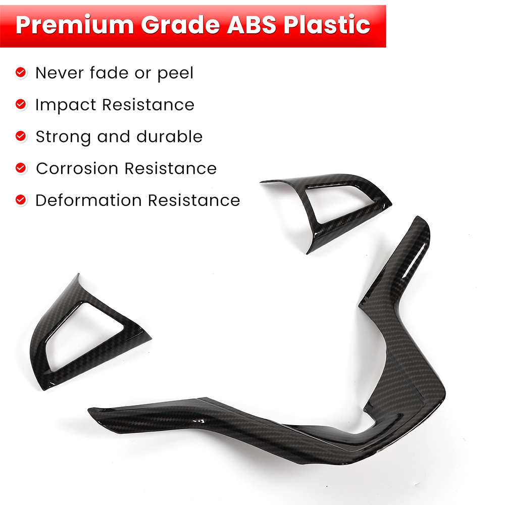 Carbon Fiber Interior Console Cover Trim Accessories For Chevy Camaro 2012-15