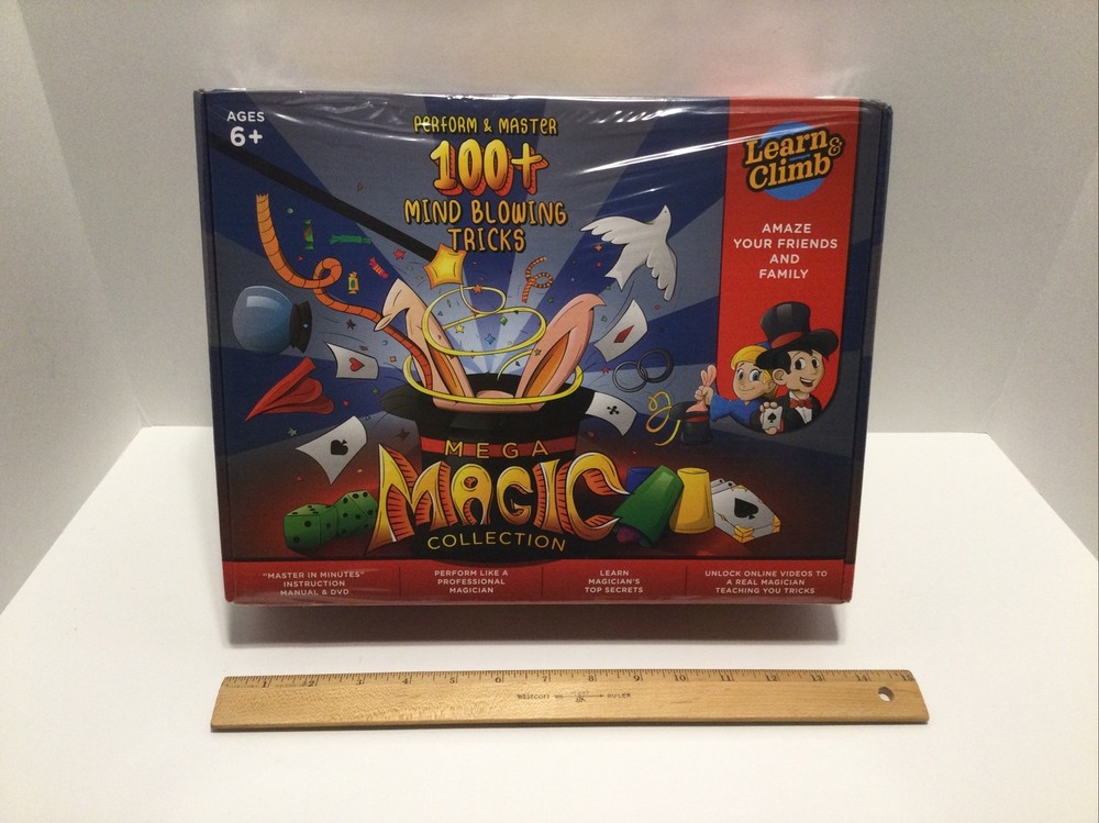 MEGA MAGIC COLLECTION 100+ Magic Tricks Learn & Climb Includes Manual & DVD New