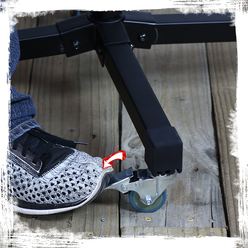 GRIFFIN Studio Music Mixer Stand on Wheels - DJ Recording Gear Cart Table Mount