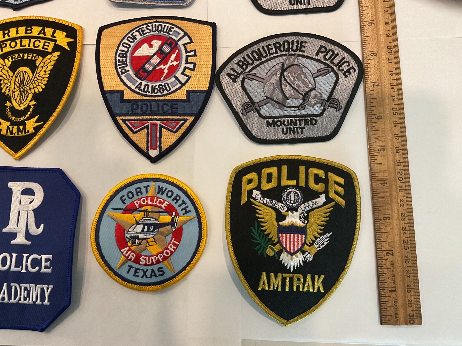 Police collectors Wholesale patch set 20 pieces all different patches. All New