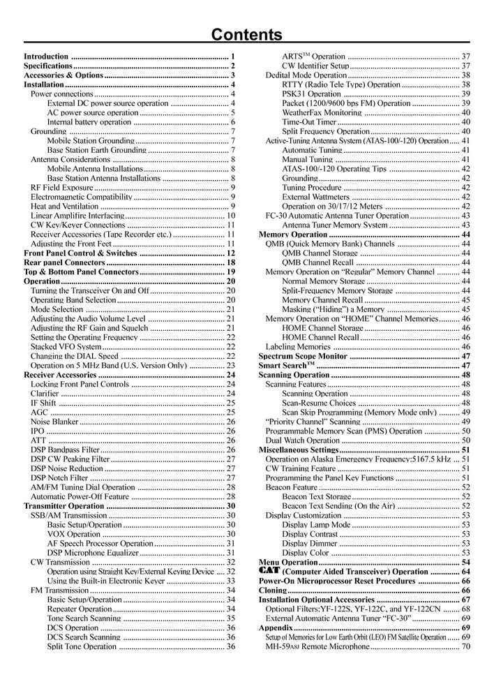 Yaesu FT-897D — Operating Manual Guide Documentation — 76 Pages — USA Made