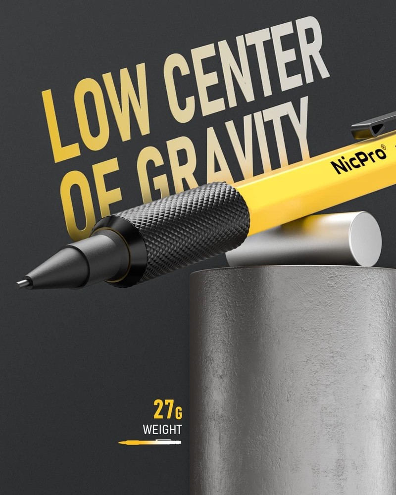 Nicpro 17Pack CP2000 Carpenter Pencil Set with Sharpener, Multicolor