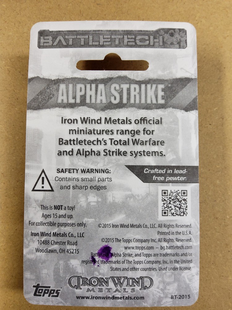 Battletech Miniatures - Commando COM-2D - 20-865 - Iron Wind Metals