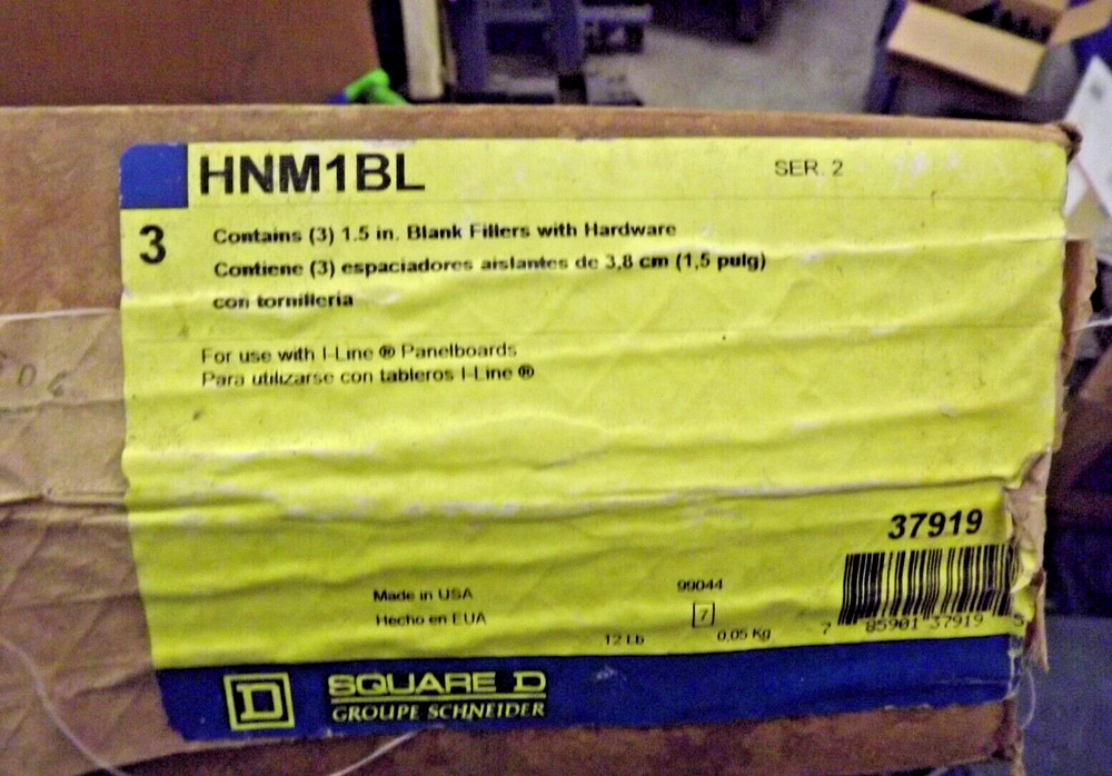 1) Square D HNM1BL HNM-1BL I-Line Panelboard Blank Assemblies 1PH