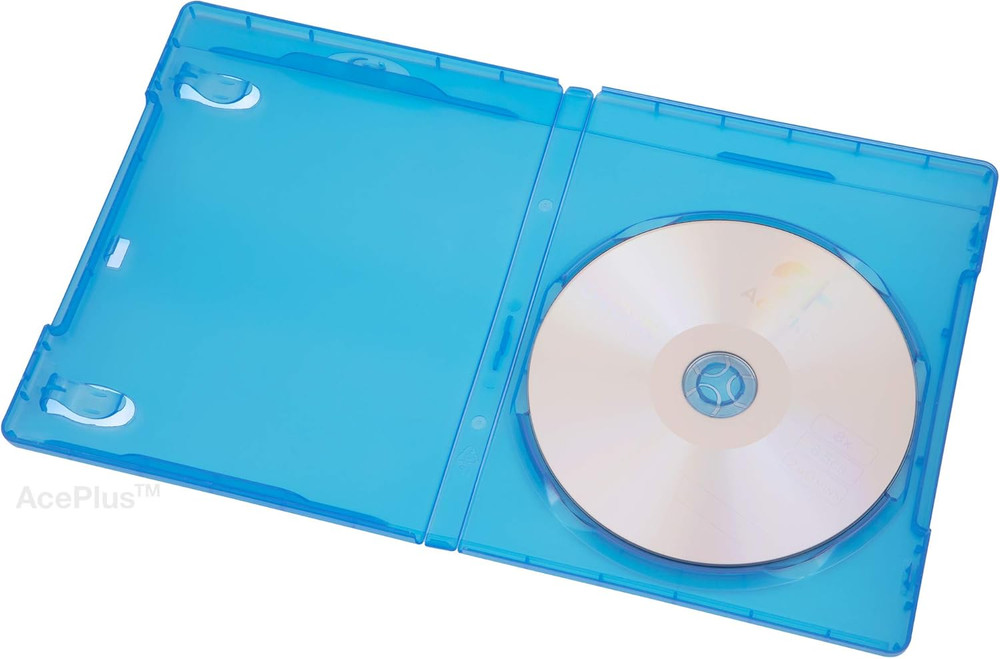 Blu-Ray Standard Single-Disc Case with Embossed Logo in 12Mm Thickness and Wrap