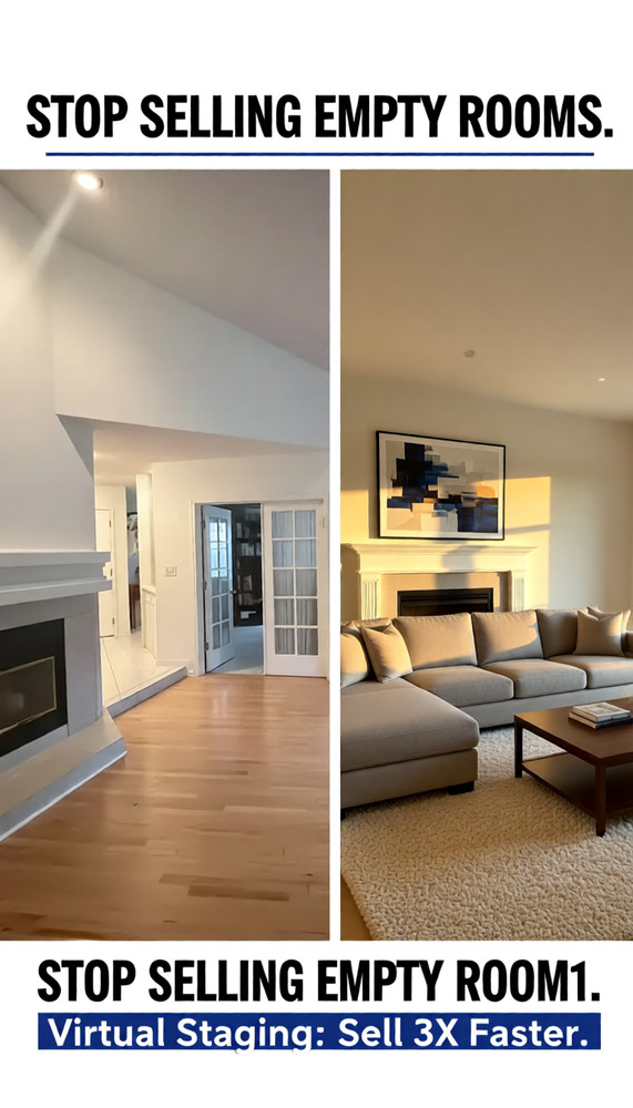 Virtual Staging Real Estates Photo Packages – Transform Empty or Cluttered Rooms