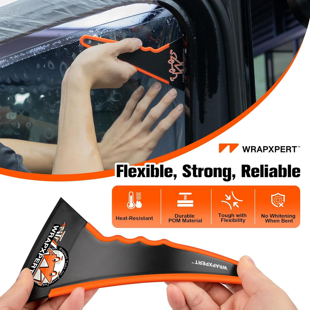 Window Tint Squeegee Triangle Squeegee Corner Card Long Handle Window Film Scrap