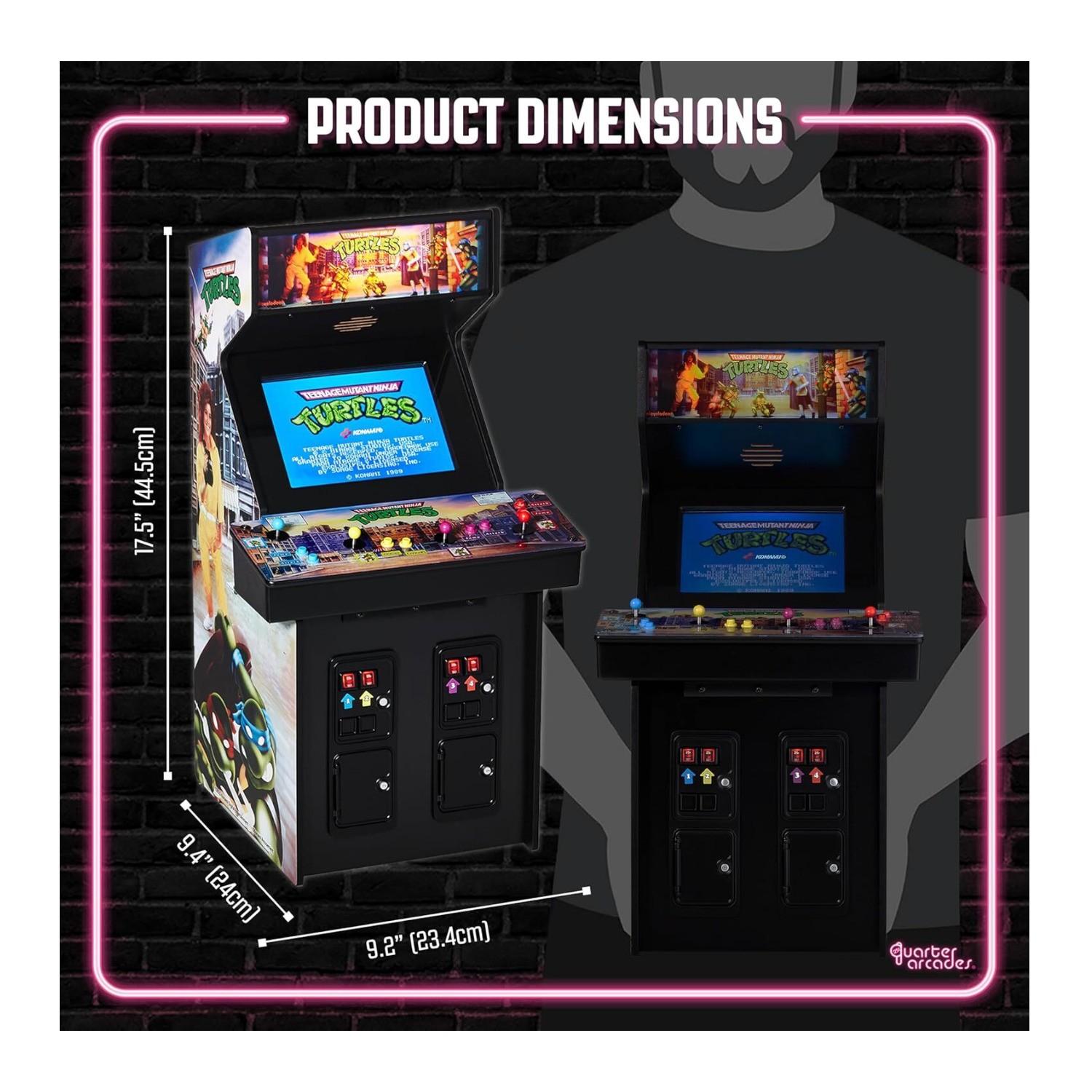 Numskull Quarter Arcades Teenage Mutant Ninja Turtles Collector's Mini Arcade