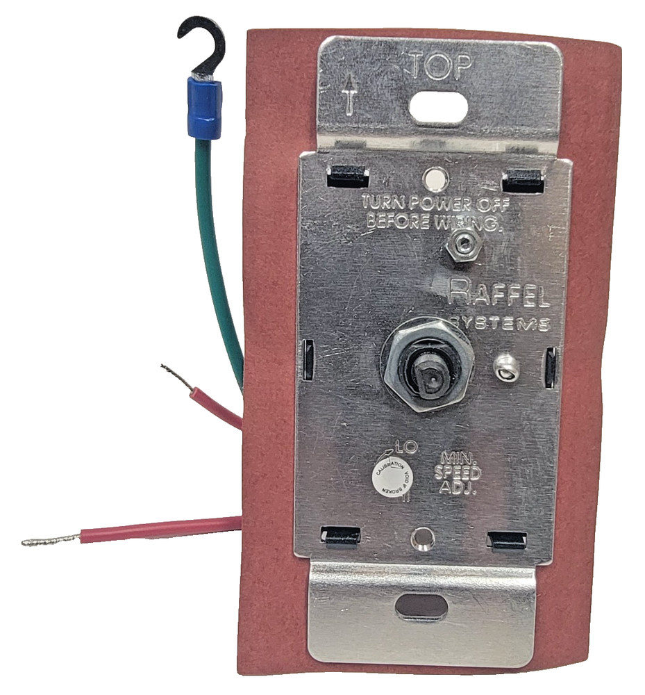 Raffel Systems 385031 Wall Mount Solid Mount Fan Speed Control FSC6-120