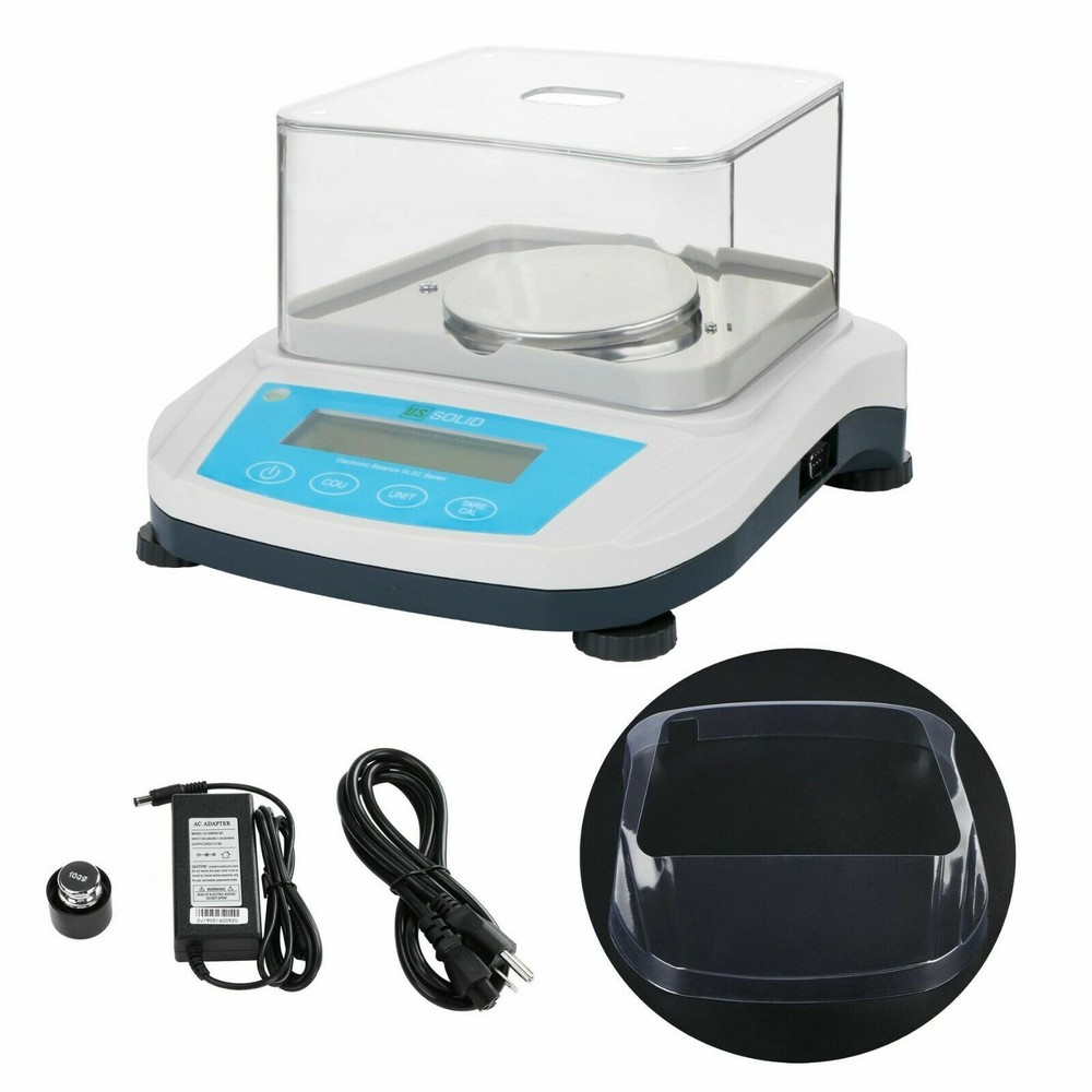 200 x 0.001 g 1 mg Lab Analytical Balance Digital Precision Scale U.S.Solid?
