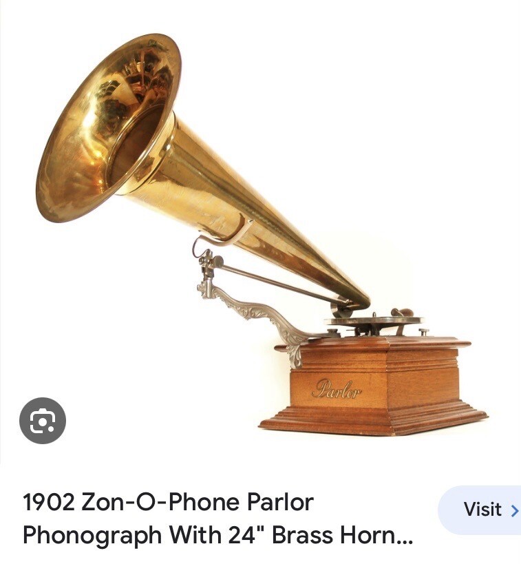 ZON-O-PHONE Parlor Type C Antique 1902 Phonograph