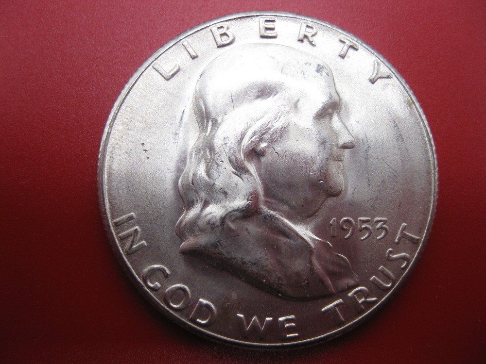 1953 S Franklin Half Dollar Gem BU!