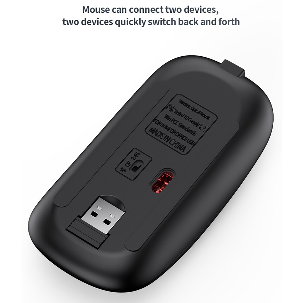 Wireless Keyboard And Mouse bluetooth Dual-mode Slim Rechargeable Typing Silent