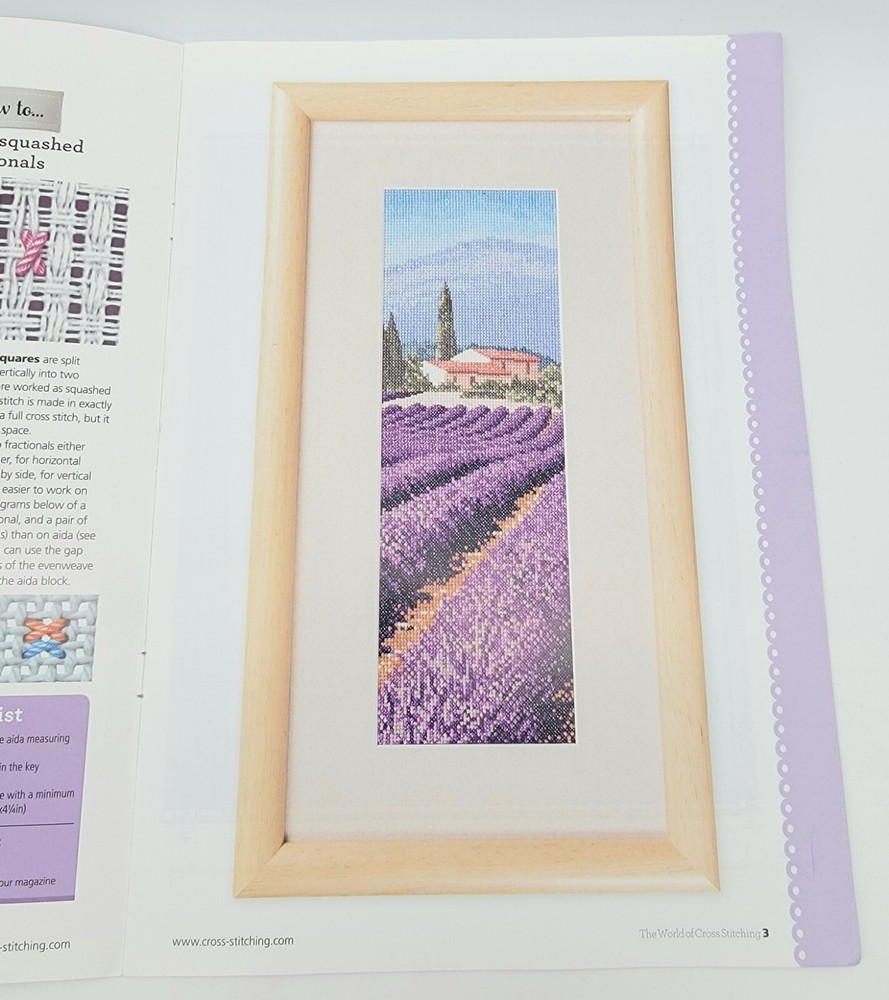 Heritage Craft LAVENDER FIELDS Cross Stitch Pattern Leaflet ONLY by John Clayton