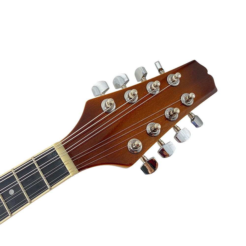 Acoustic Electric Mandolin Kit, A-Style 8String Mahogany Mandolin,Starter Bundle