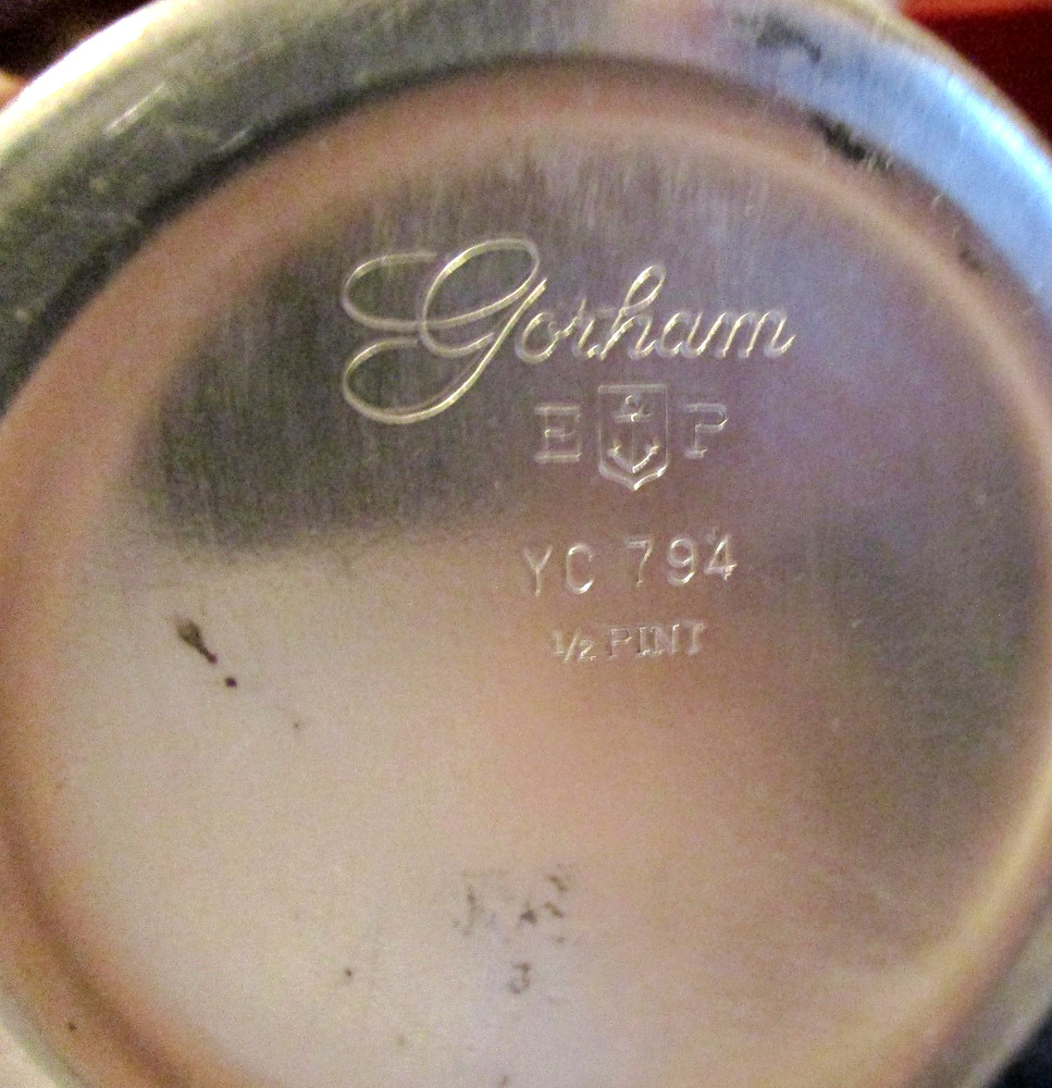 VINTAGE GORHAM SILVER PLATED EP ½ PINT PITCHER -YC 794 - BRIGHT!!