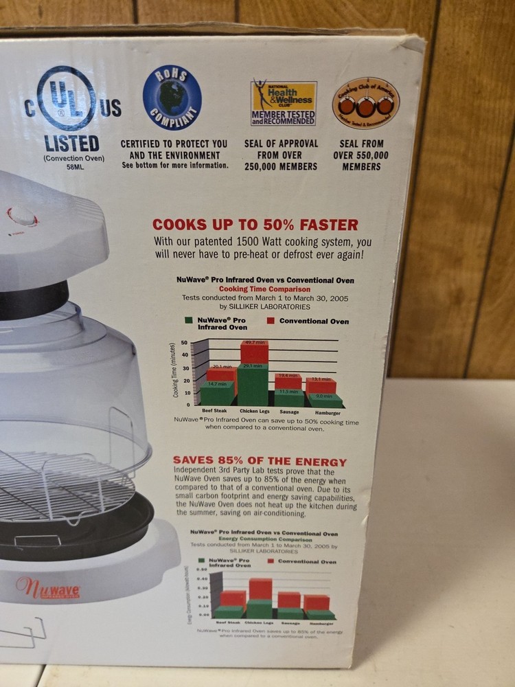 NuWave Pro Infrared Oven Model 20201 White & Red Bonus Pack New Open Box