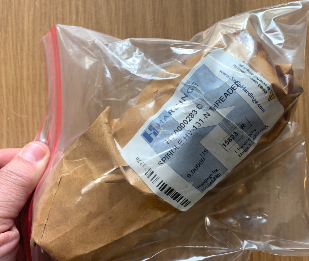 HARDINGE NEW THREADED SPINDLE FOR 5C COLLET INDEXER - HV-4N