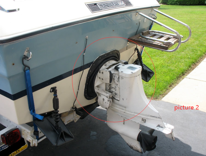 OMC Stringer Transom Seal Boot 22 Hole Rubber Boot Or Bellow Seal (1978-1986)