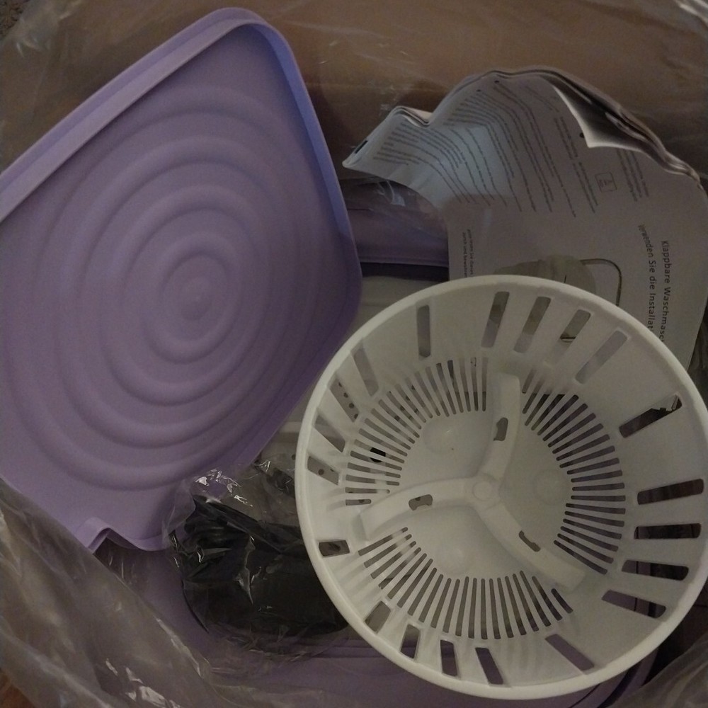 Mini Washing Machine Portable Collapsable Folding Storage Compact RV Dorm Apt