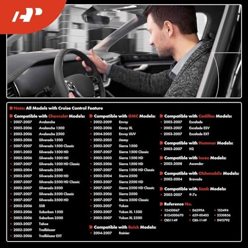 Multifunction Switch w/Turn Signal, Wiper, Cruise Control Compatible with