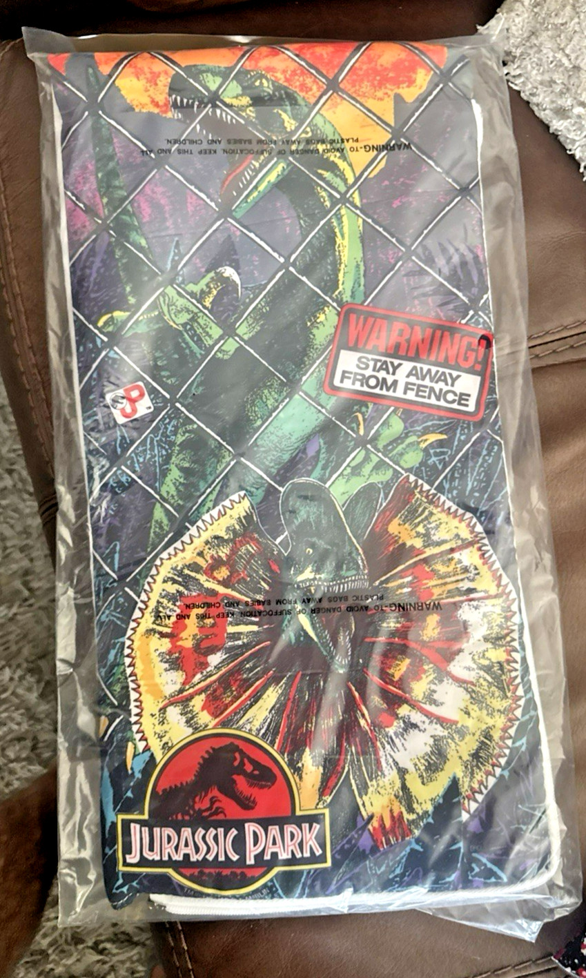 Jurassic Park Store Sample Display Sleeping Bag 9 1/2 X 18 1/2