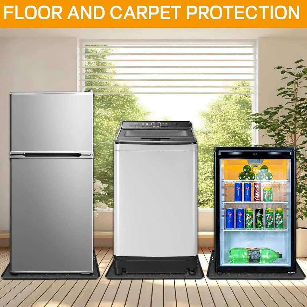 Mini Fridge Silicone Mat,24''x24''x0.5'', Under Refrigerator Mat Mini