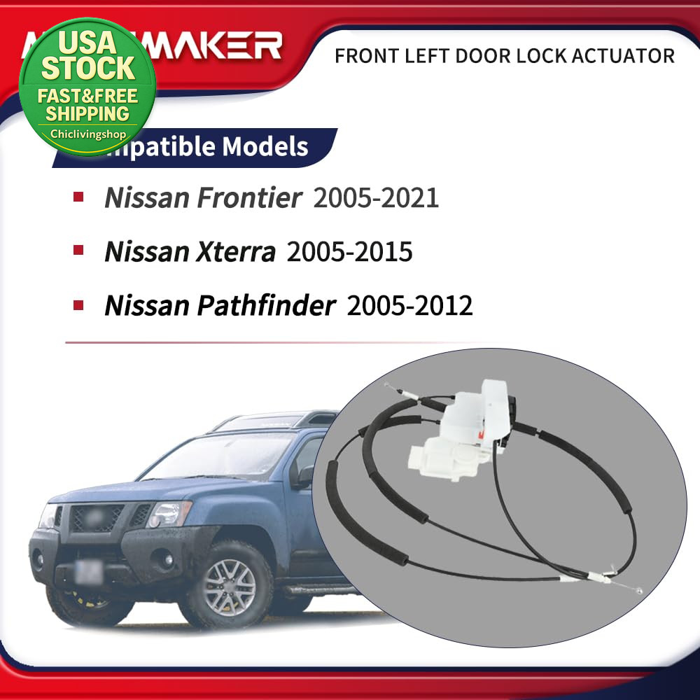 Front Left Door Lock Latch Actuator Compatible with Nissan Frontier Xterra