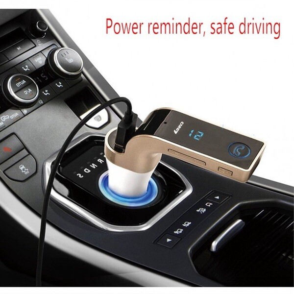 Wireless Bluetooth FM Transmitter Radio Usb Charger Color Purple