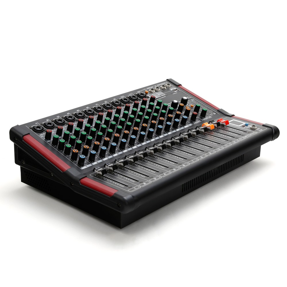 12 Channel Powered Bluetooth Audio Studio Mixer Digital Mixer Mixing Amplifier