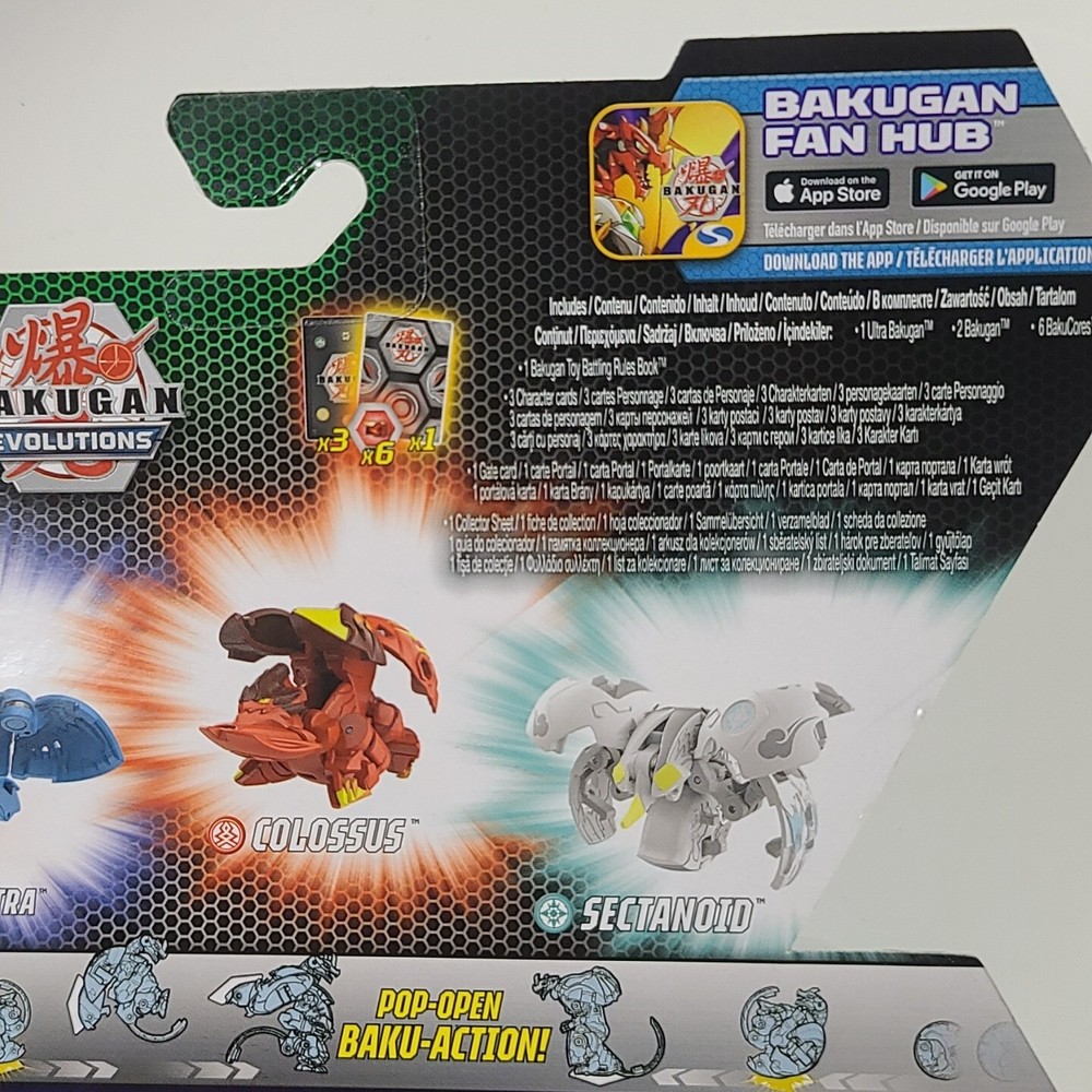 SpinMaster Bakugan Evolutions Sairus Ultra + Sectanoid & Colossus Starter Pack