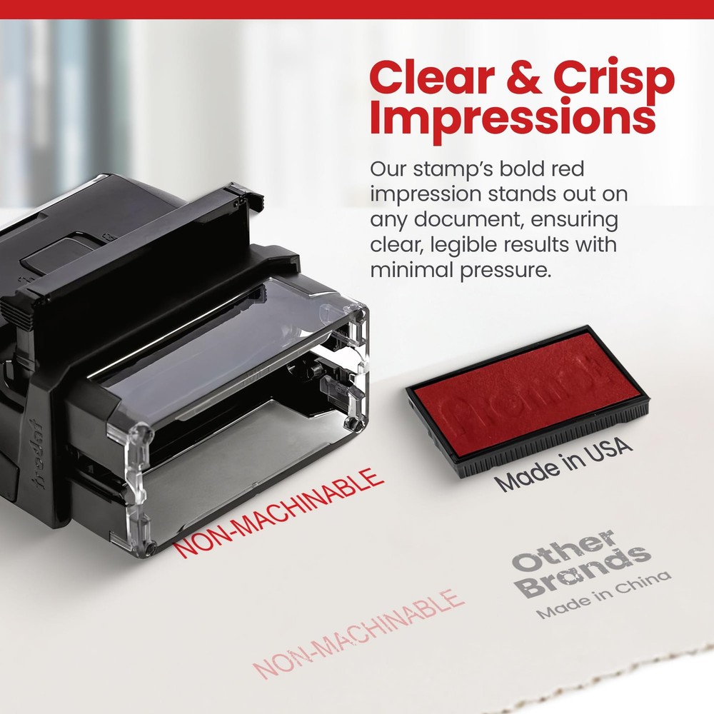 Non-Machinable - Self Inking Rubber Stamp - Ink Stamps