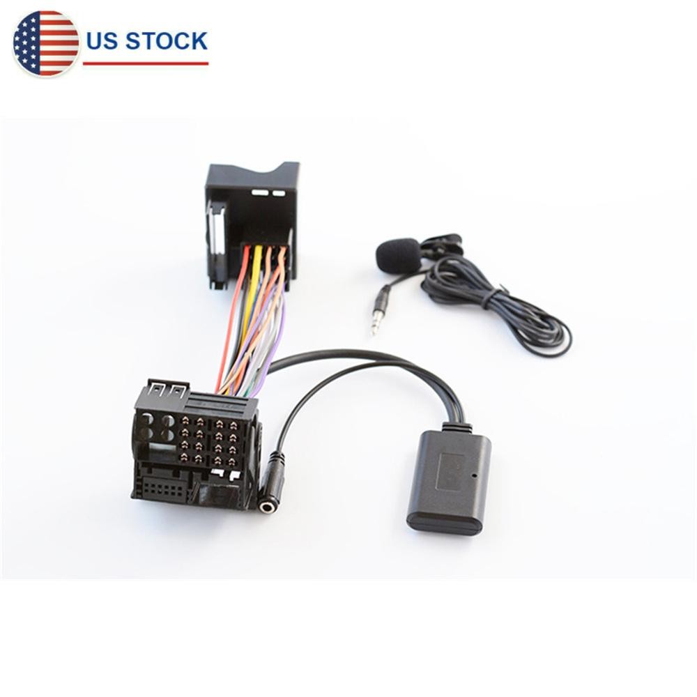 12Pin Car AUX Bluetooth 5.0 Adapter Module Cable + Mic For BMW Z4 X3 E83 E85 E86