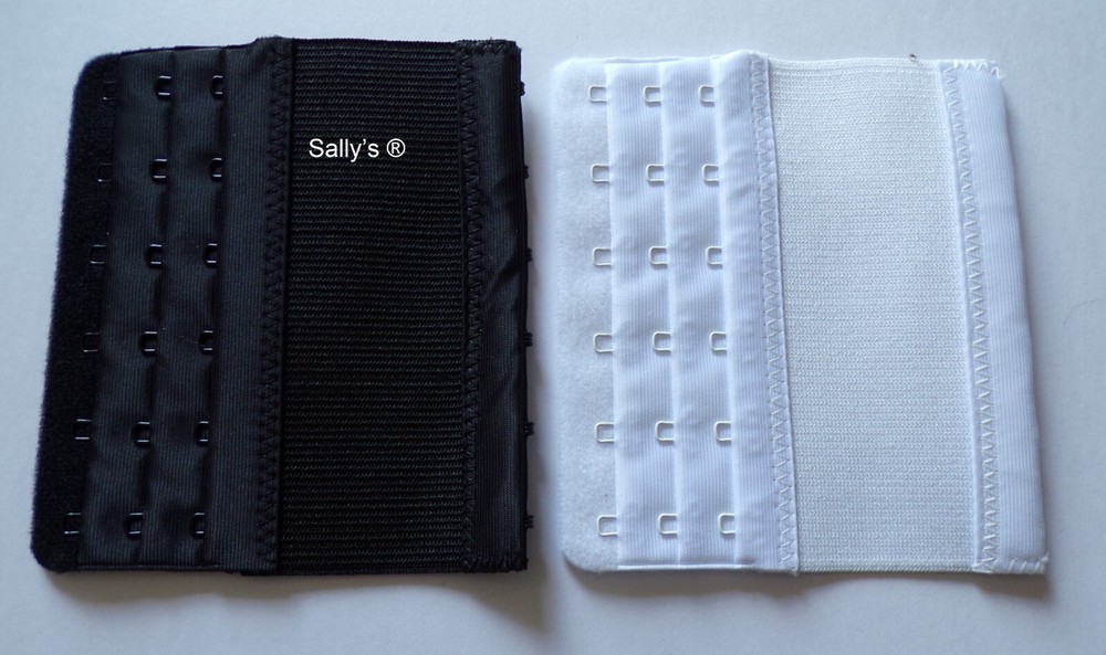 6 HOOKS 3 POSITIONS Sally’s ® ELASTICATED BRA EXTENDER