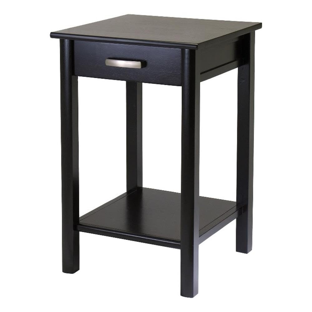 Liso Home Office Espresso End Table