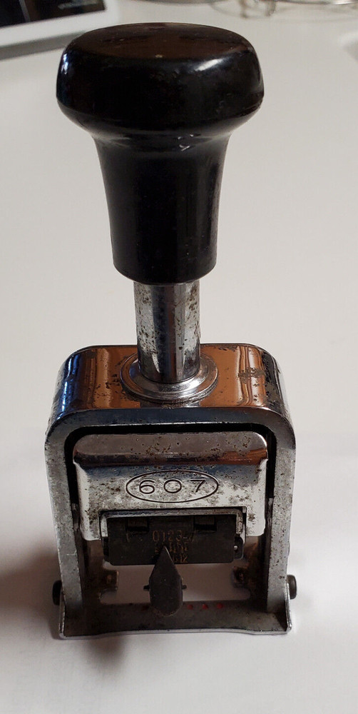 Vintage Regal 607 numbering machine