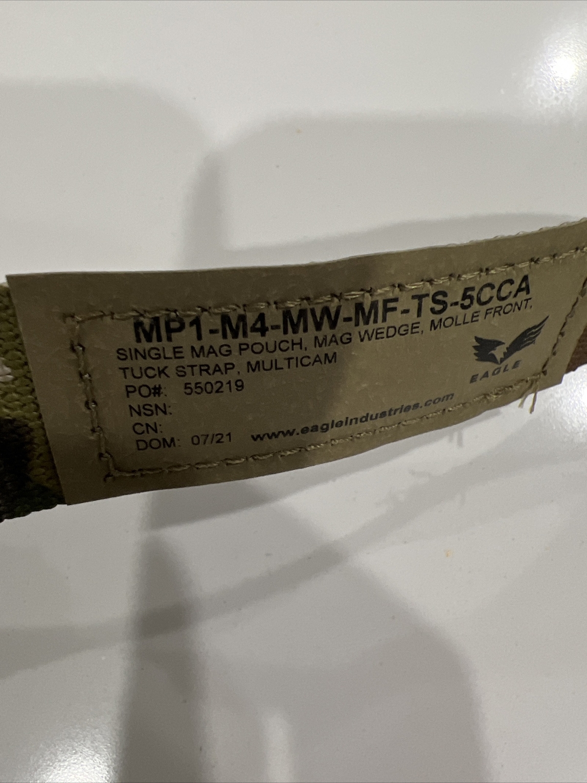 Eagle Industries SOFLCS Multicam Snigle 5.56 Mag Wedge Pouch (Kydex Insert)