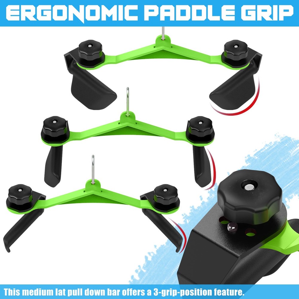 Adjustable Lat Pull Down Bar Cable Machine Attachments for Gym T-bar Row Handle