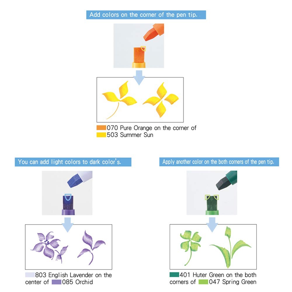 Zig Memory System Calligraphy Markers, Multicolor, 8-Pack