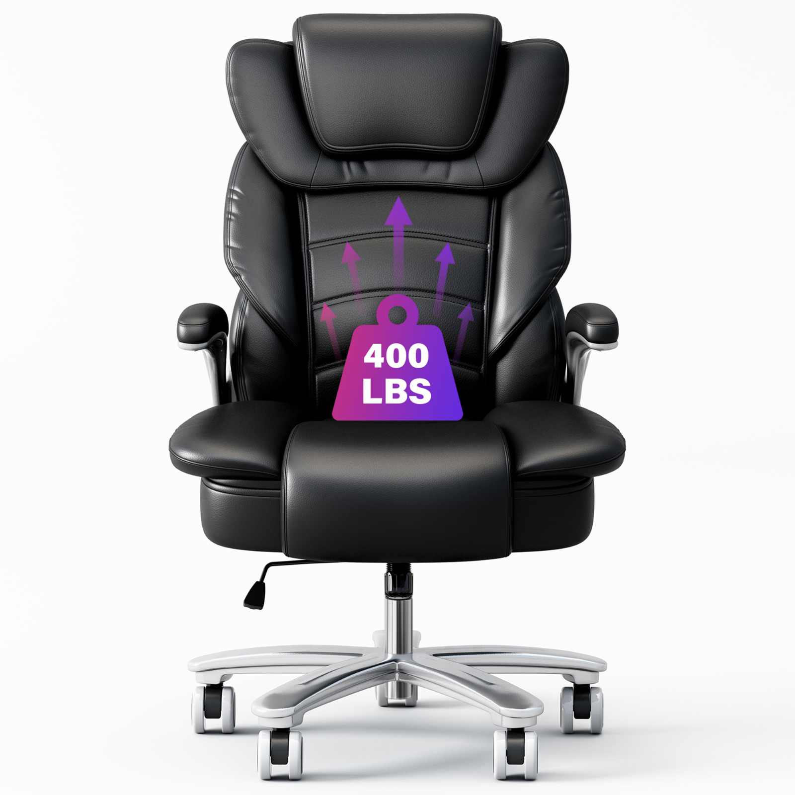 Big Tall Executive Office Chair Ergonomic Leather Computer Desk Chair Heavy Duty