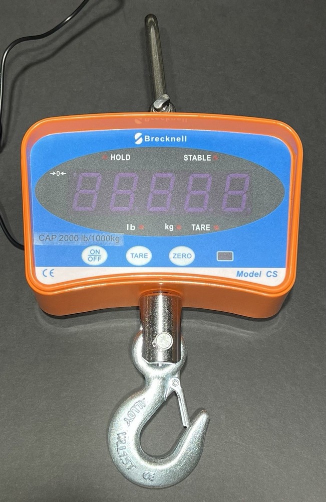 Brecknell CS2000 Crane Scale 2,000 lbs. x 1 lb. MSRP $714
