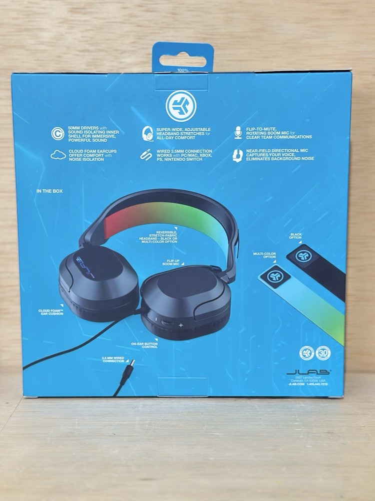 JLAB Gaming Multi Platform Wire Knightfall Wire Headset- Powerful Sound