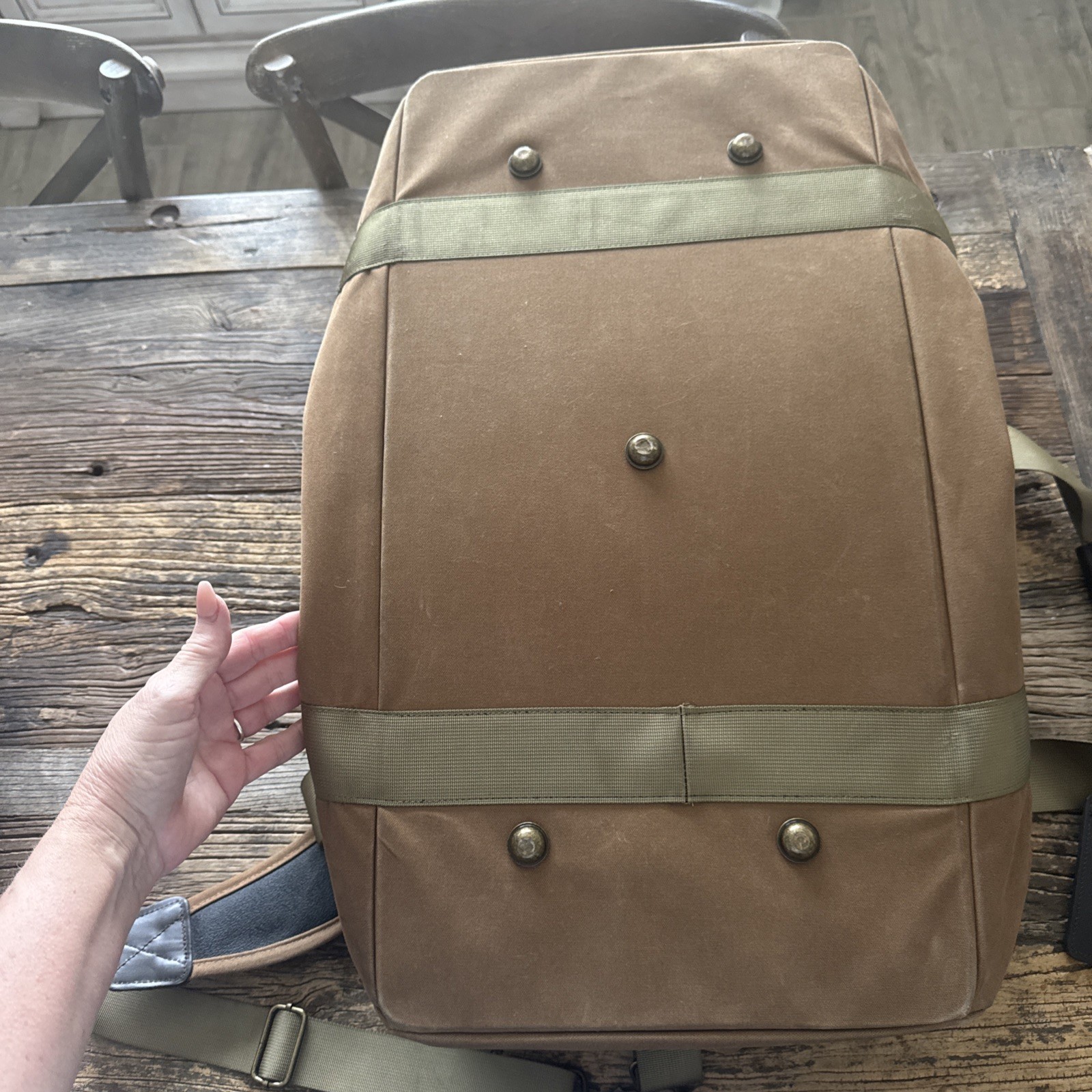 Beretta Waxwear Duffle Bag -Spice Brown 24”X12”X13 EUC