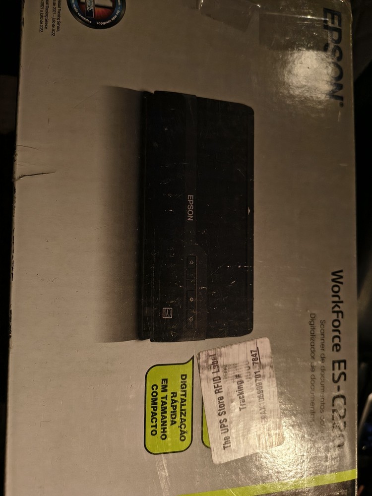 Epson WorkForce ES-C220 Desktop Scanner, Duplex, Portable, USB