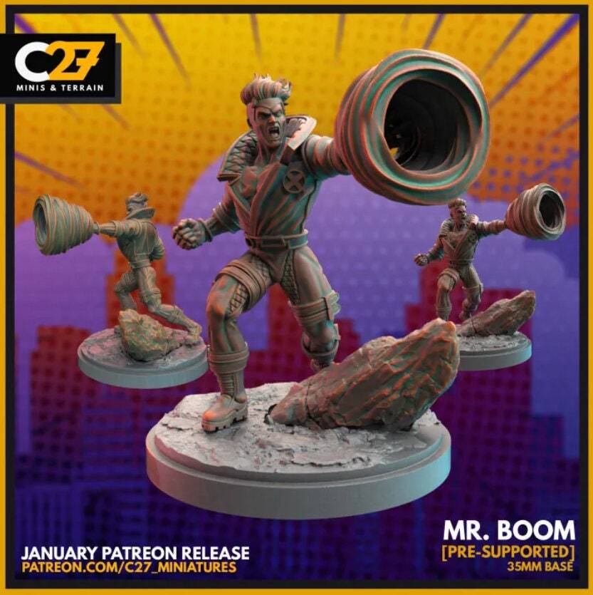 Mr. Boom | 40mm Crisis Protocol | Tabletop Gaming | Tabletop Miniature |