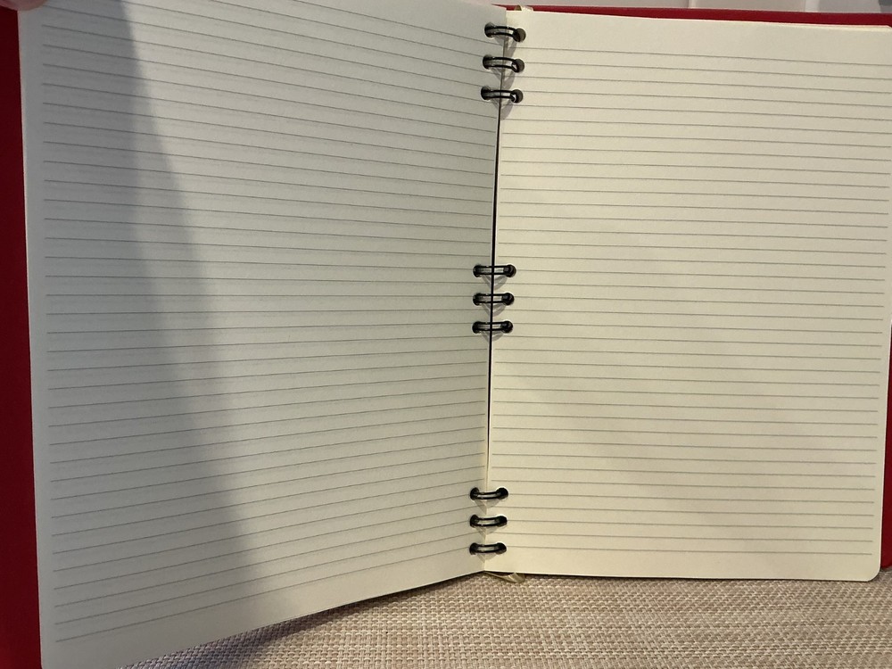 Castelli Made in Italy RED Lined Notebook Journal "DELL Technologies/McAfee"