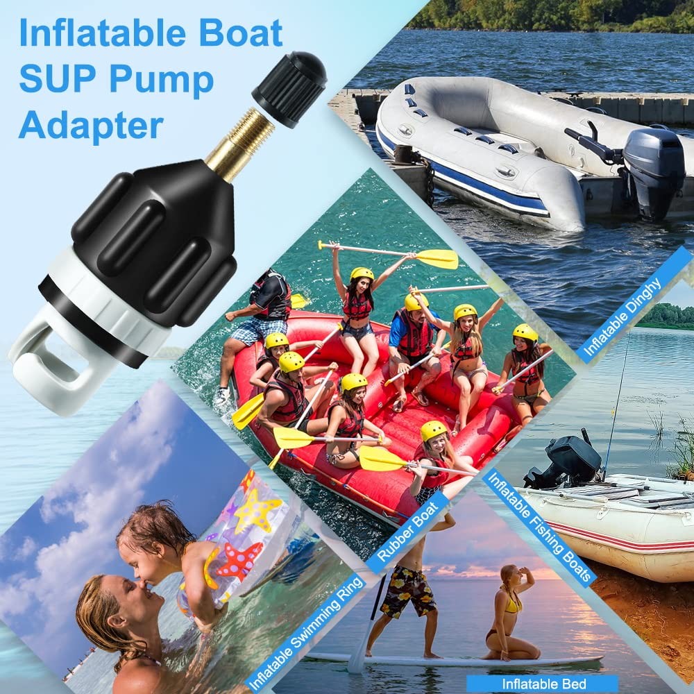 Inflatable Boat Pump Adapter Set - Quick Inflate for Paddleboards & Kayaks