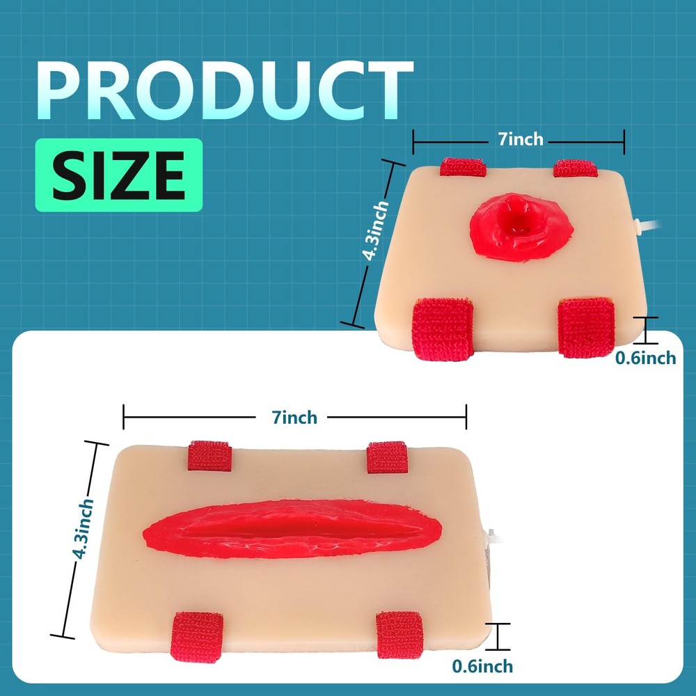 2Pcs Wound Packing Task Trainer, Bleed Control Tourniquet Trainer, Basic Woun...